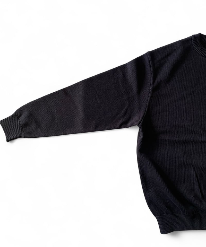 YOKO SAKAMOTO / CREW NECK KNIT -BLACK- | YURAGI YOKO SAKAMOTO / CREW NECK KNIT -BLACK- | YURAGI
