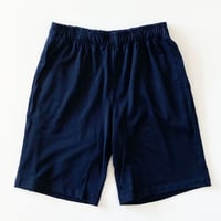 SEVEN BY SEVEN(セブンバイセブン) SIDE LINE SHORT PANTS -Rayon plating jersey- NAVY