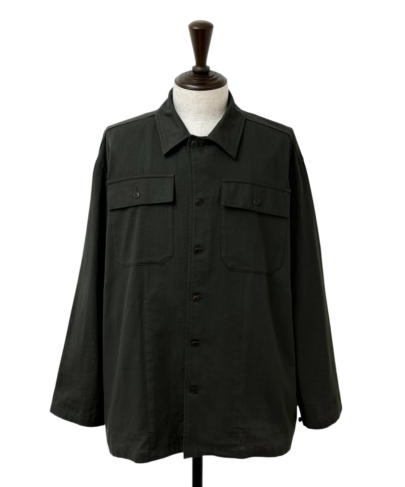 26SS新作！YOKO SAKAMOTO UTILITY SHIRTシャツ YOKO SAKAMOTO / UTILITY SHIRT -OLIVE- | YURAGI