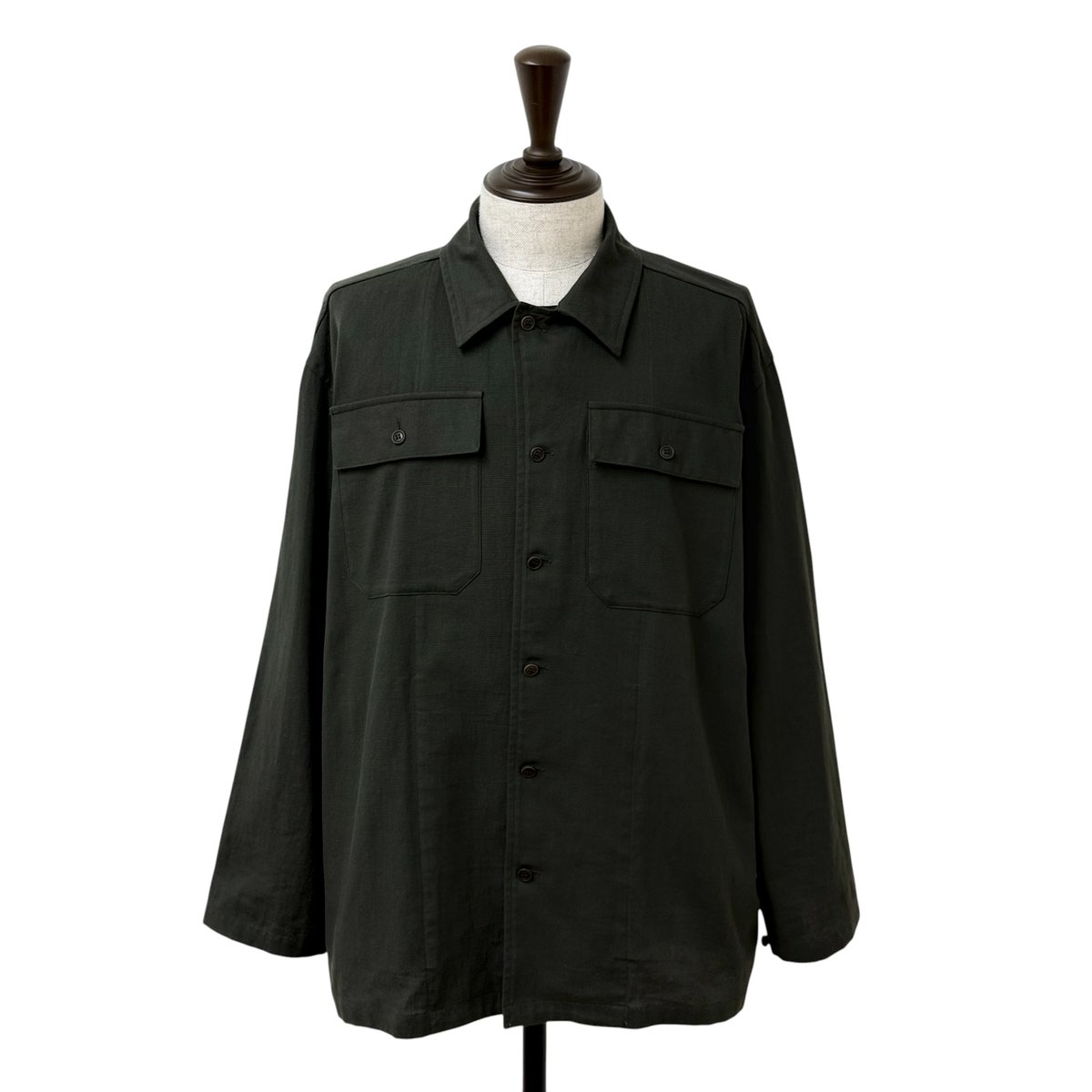 YOKO SAKAMOTO / UTILITY SHIRT -OLIVE- | YURAGI