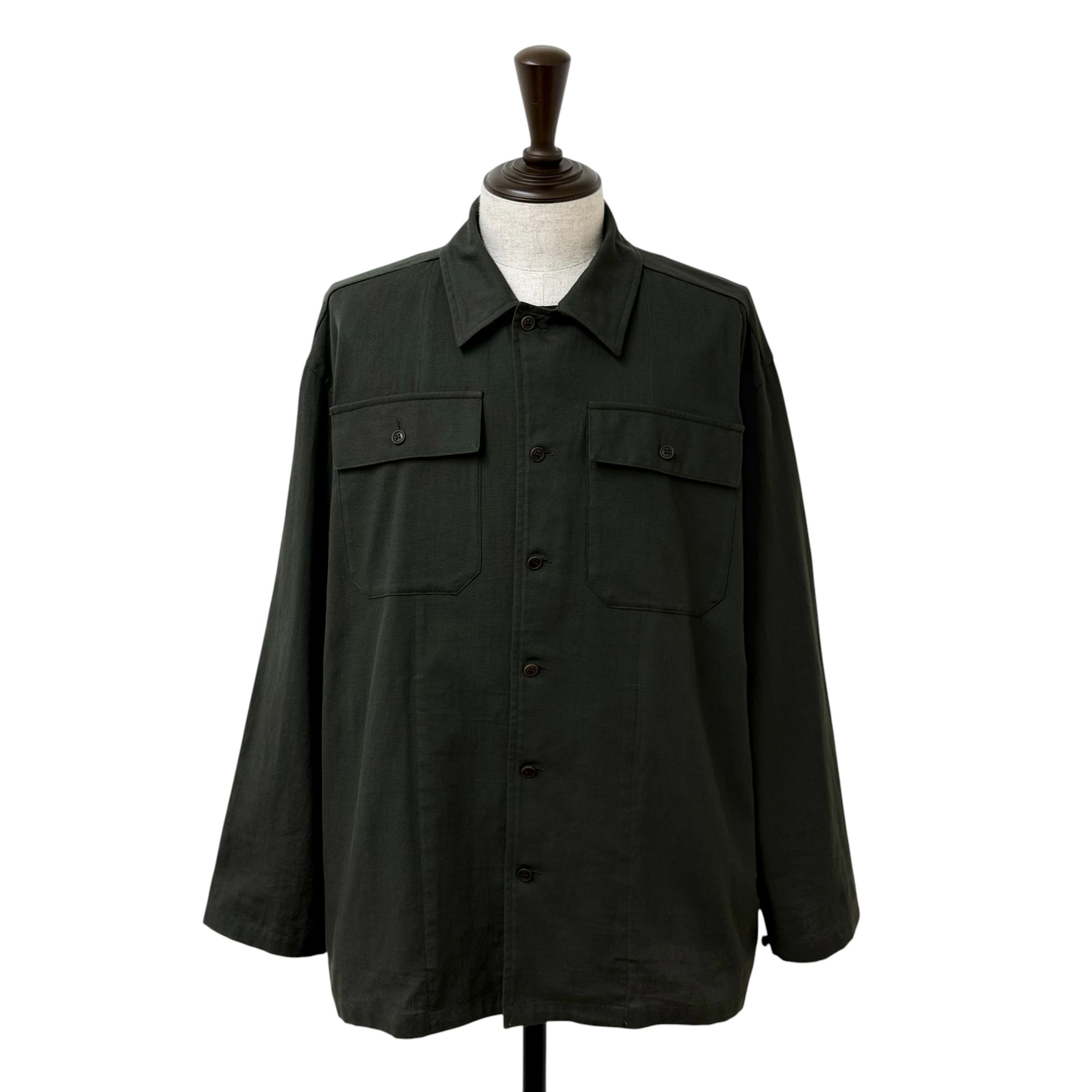 YOKO SAKAMOTO / UTILITY SHIRT -OLIVE- | YURAGI