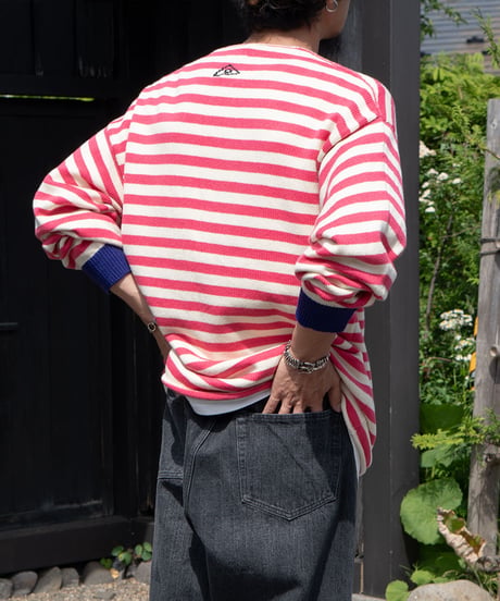 【26SS】 obafer / COTTON SKIPPER BORDER PULLOVER -Exclusive-
