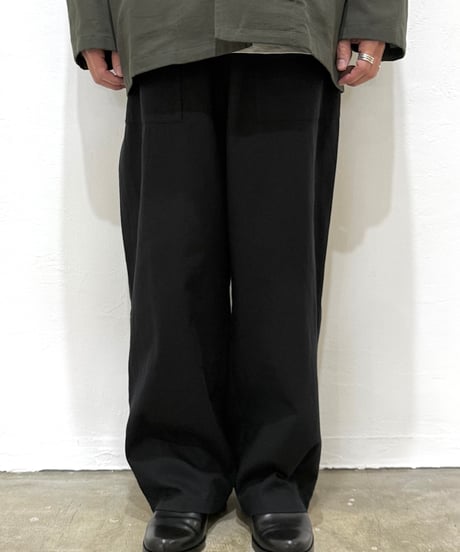 【26SS】 YOKO SAKAMOTO / UTILITY EASY PANTS -BLACK-