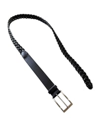 【26SS】 Post Production / MESH BELT -BLACK×SILVER-