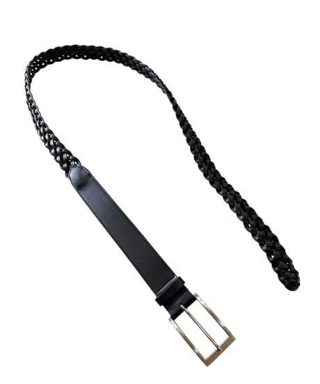 【26SS】 Post Production / MESH BELT -BLACK×SILVER-
