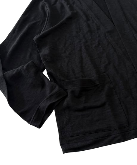 【26SS】 MARKAWARE / Hemp Knit / Japanese Cardigan -Black-
