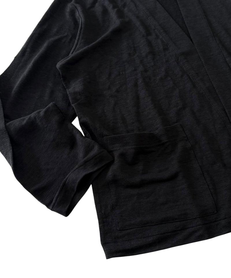MARKAWARE / Hemp Knit / Japanese Cardigan -Blac