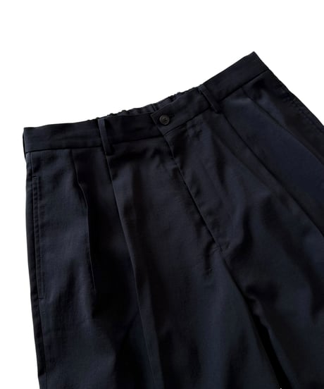 【26SS】 YOKO SAKAMOTO / DOUBLE PLEATED TROUSERS -BLACK-