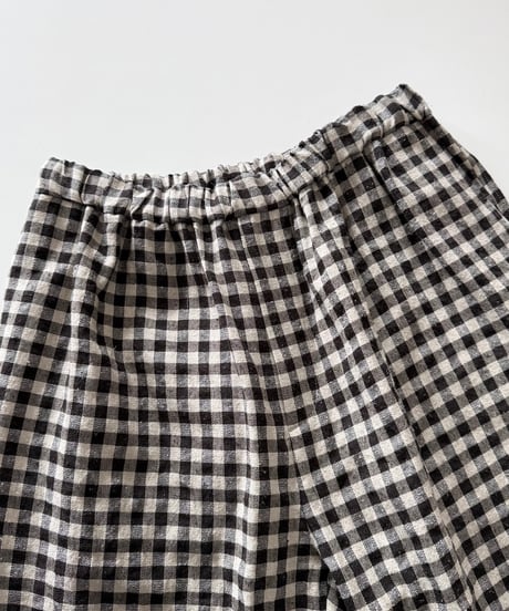 【26SS】 YOKO SAKAMOTO / BAGGY EASY PANTS -GINGHAM-