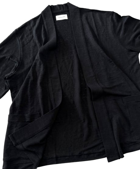 【26SS】 MARKAWARE / Hemp Knit / Japanese Cardigan -Black-