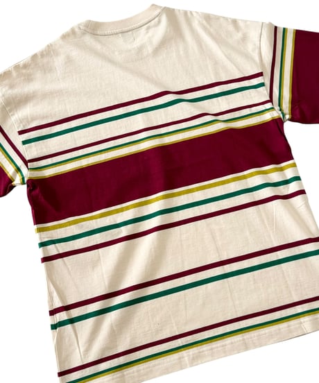 【26SS】 The DUFFER N NEPHEWS / MULTI BORDER TEE -NATURAL-