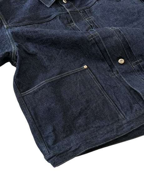 【26SS】 YOKO SAKAMOTO / PLEATS JACKET "ONE WASH" -INDIGO-