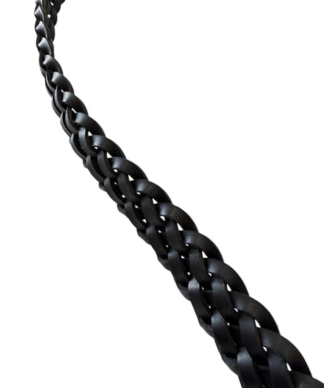 【26SS】 Post Production / MESH BELT -BLACK×SILVER-