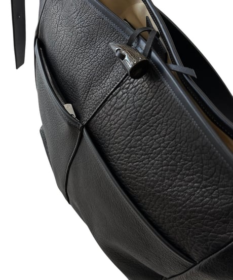 【26SS】 Post Production / 2 POCKET TOTE BAG -BLACK-