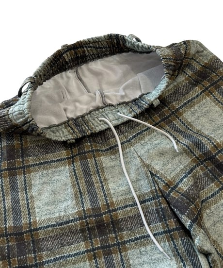 【26SS】 TENHALF / TENHALF SWEAT -BROWNCHECK-