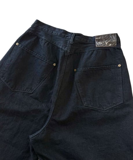 【26SS】 refomed / FRESH MAN DENIM WIDE PANTS "OW" -BLACK-