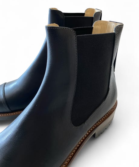 Post Production / Hunt-Boots -Embossed Vachetta -BLACK-