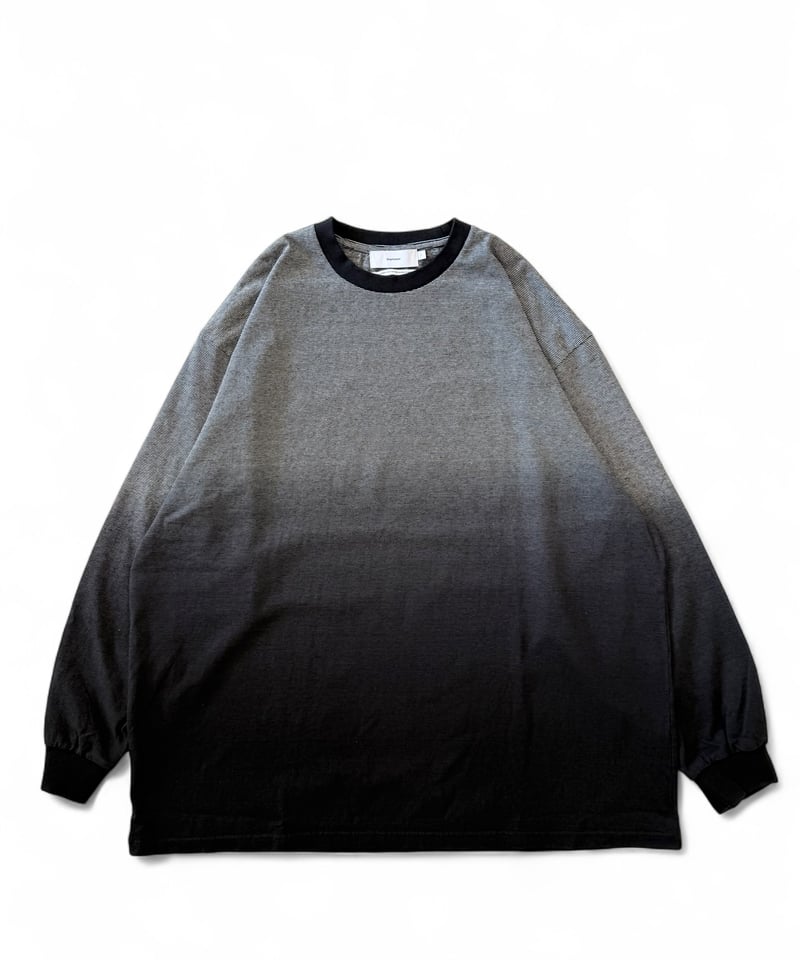 Graphpaper / Gradient Border L/S Tee -BLACK- |