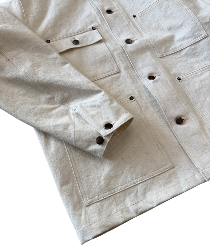 オーガニックコットンキャンバス / エンジニアードジャケット, White オーガニックコットンキャンバス / エンジニアードジャケット, White