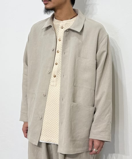 【26SS】 YOKO SAKAMOTO / WORK SHIRT -BEIGE-