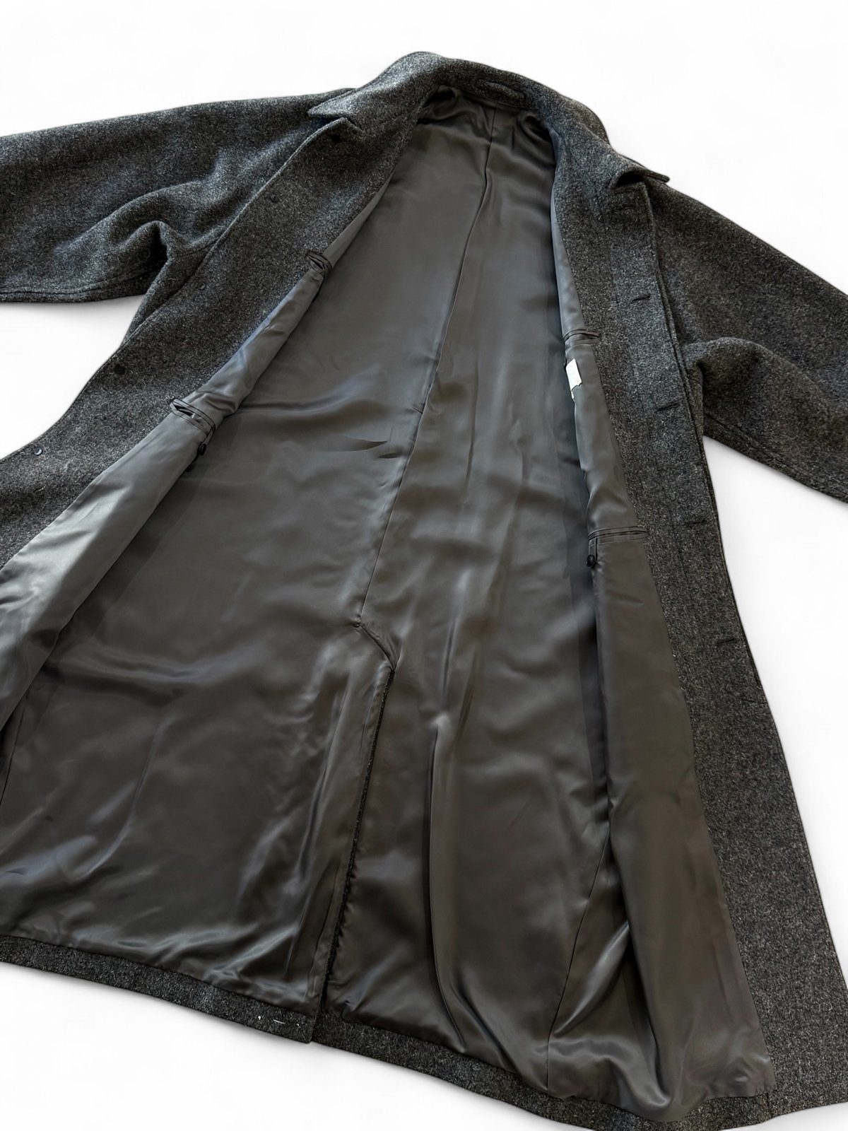 YOKO SAKAMOTO / BAL COLLAR COAT -CHARCOAL GRAY-
