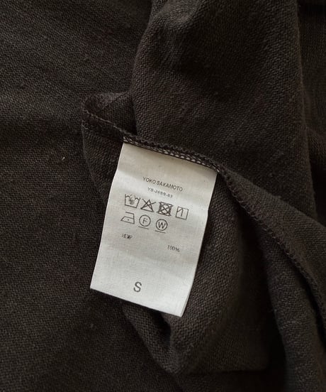 【26SS】 YOKO SAKAMOTO / SLEEVELESS TOP -BROWN-