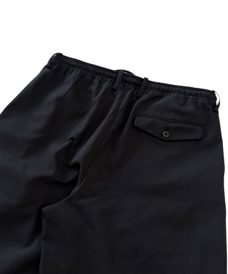【26SS】 MARKAWARE / Organic Cotton Voile Yarn Twill Triple Pleated Easy Trousers -Black-