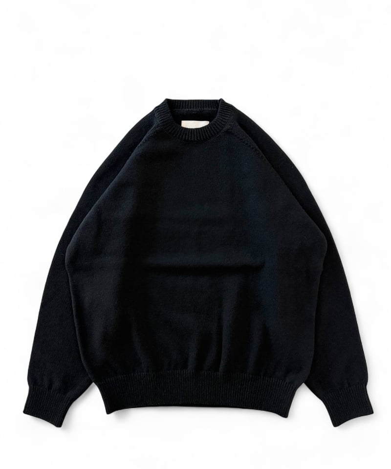 25AW/残り1点】YOKO SAKAMOTO / RAGLAN CREW NECK KNI