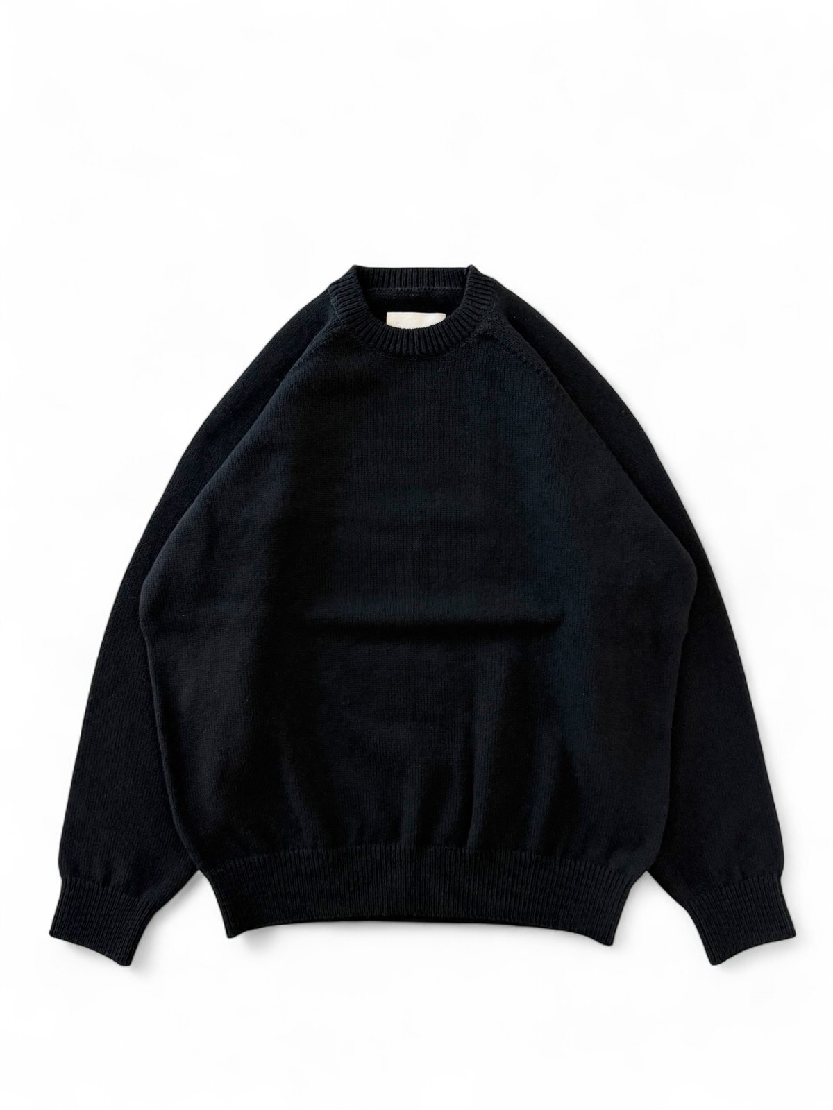 25AW/残り1点】YOKO SAKAMOTO / RAGLAN CREW NECK KNI