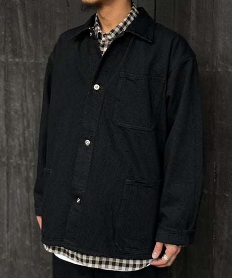 【26SS】YOKO SAKAMOTO / COVERALL "ONE WASH" -BLACK-