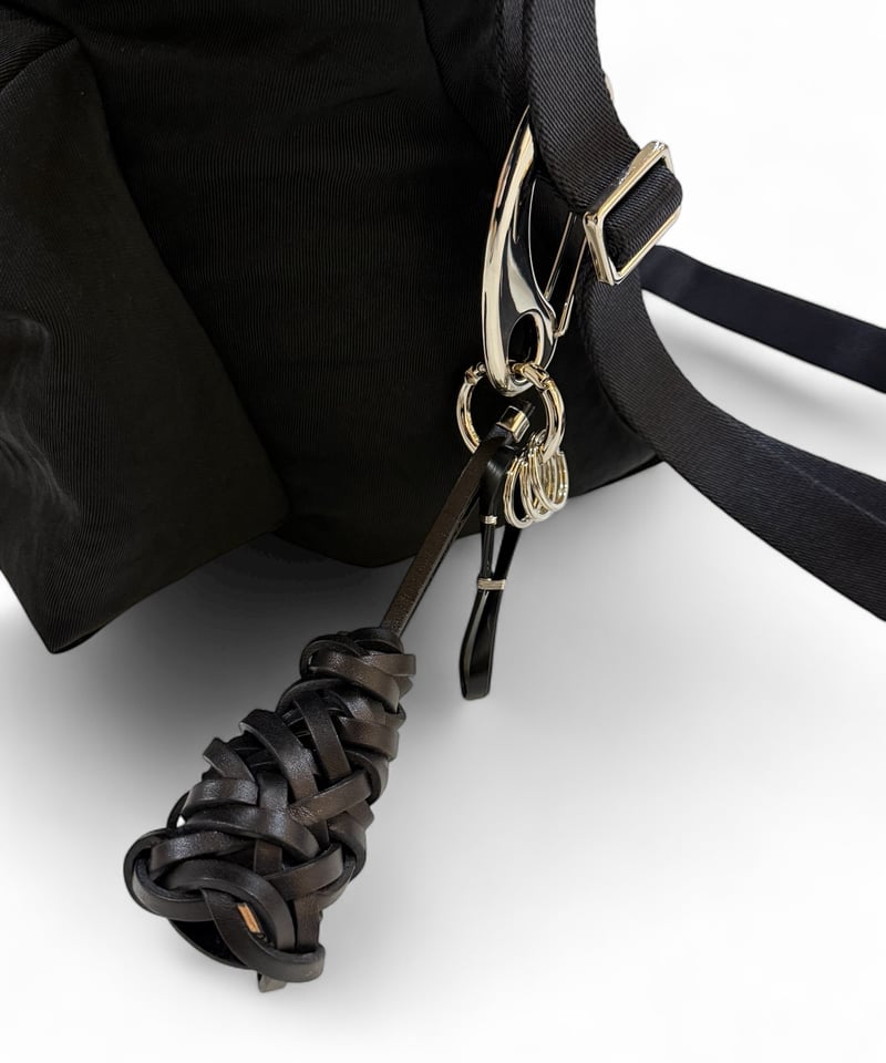 satou / take leather Keychain -kuro- | YURAGI