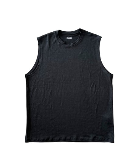 【26SS】 YOKO SAKAMOTO / SLEEVELESS TOP -BLACK-
