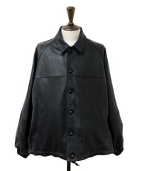 【26SS】 refomed / CCU LEATHER FORMAN JACKET -BLACK-