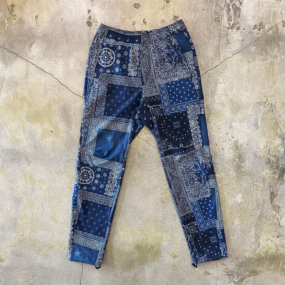 ranor / BANDANA NARROW LONGPANTS -INDIGO- | YURAGI