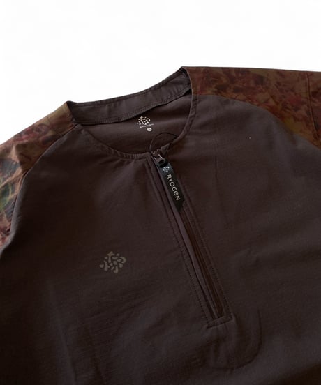 RYOGEN/ DEADLEAF RAGLAN HALFZIP SHIRT -DL.BROWN-