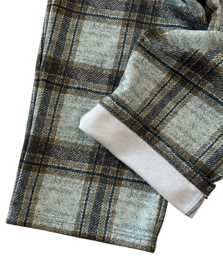 【26SS】 TENHALF / TENHALF SWEAT -BROWNCHECK-