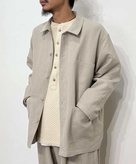 【26SS】 YOKO SAKAMOTO / WORK SHIRT -BEIGE-