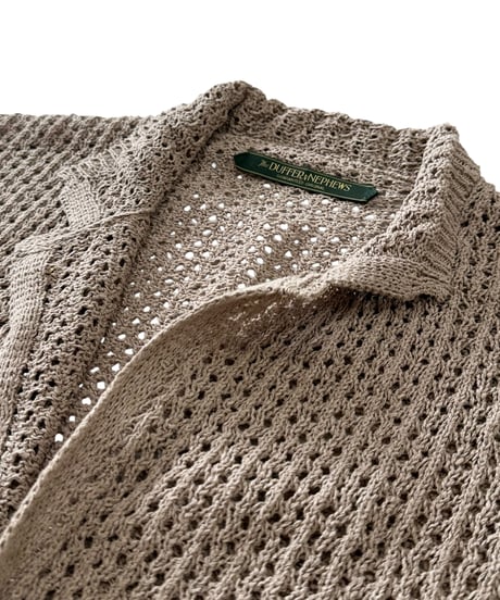 【26SS】 The DUFFER N NEPHEWS / YARDIE MESH KNIT VEST -BEIGE-
