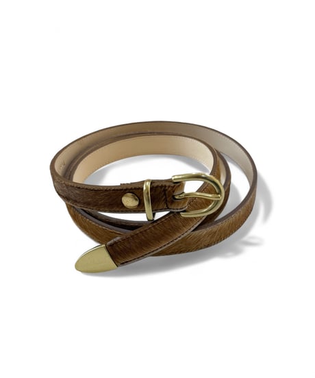 Post Production / Western-Belt -BROWN×GOLD-