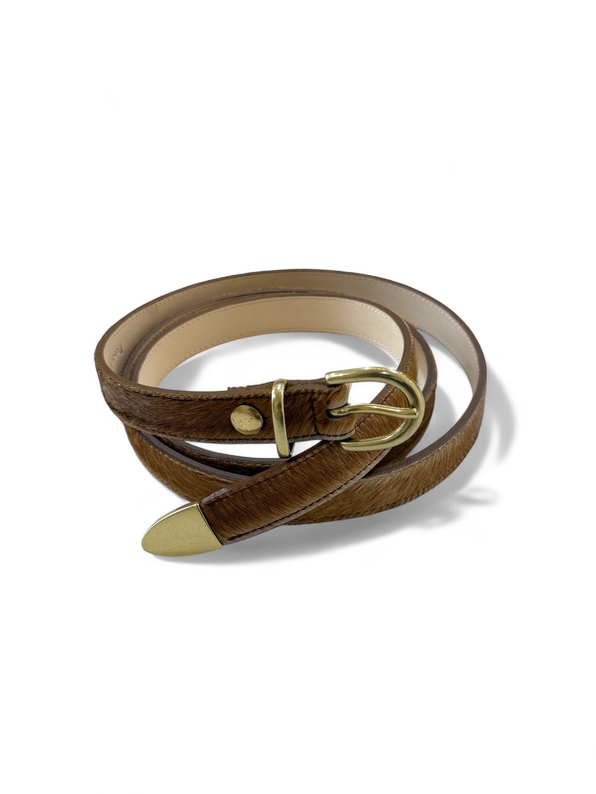 Post Production / Western-Belt -BROWN×GOLD- | Y