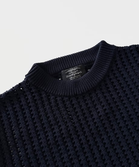 【26SS】 refomed / GUARD KNIT SWEATER -NAVY-