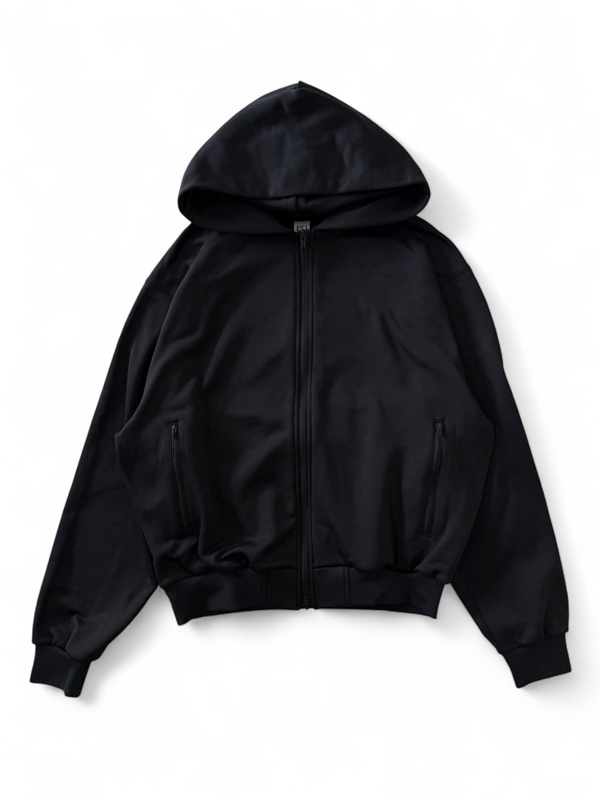 25AW】ES.1 / Power Stretch Hoodie -BLACK- | YURAGI