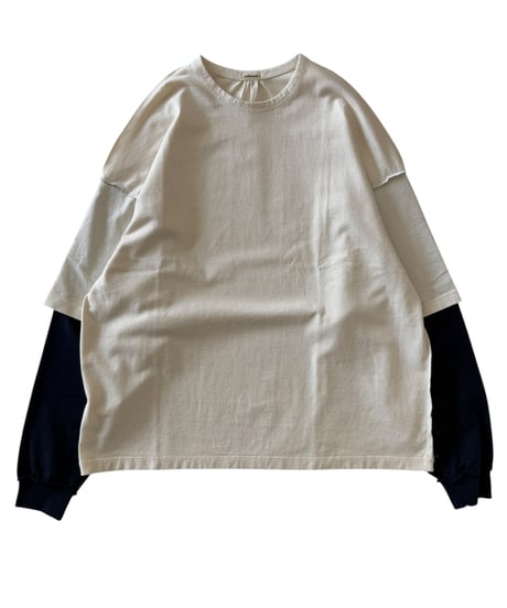 refomed / REVERSIBLE TEE -OFF×NAVY-