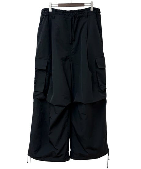 【26SS/残り1点】 TENHALF / REVERSIBLE CARGO PANTS -BLACK-