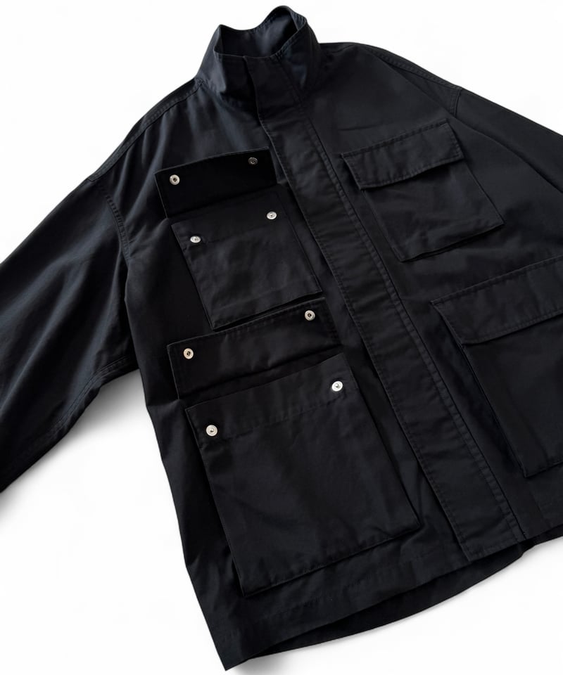 GraphpaperグラフペーパーCupro Militaryジャケット Graphpaper】Cotton Cupro Back Satin Military Jacket