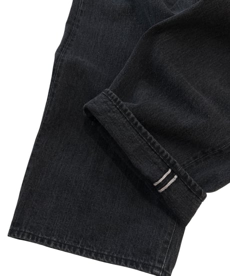 【26SS/残り1点】 YOKO SAKAMOTO / 5POCKET BAGGY PANTS "USED FADE" -FADE BLACK-