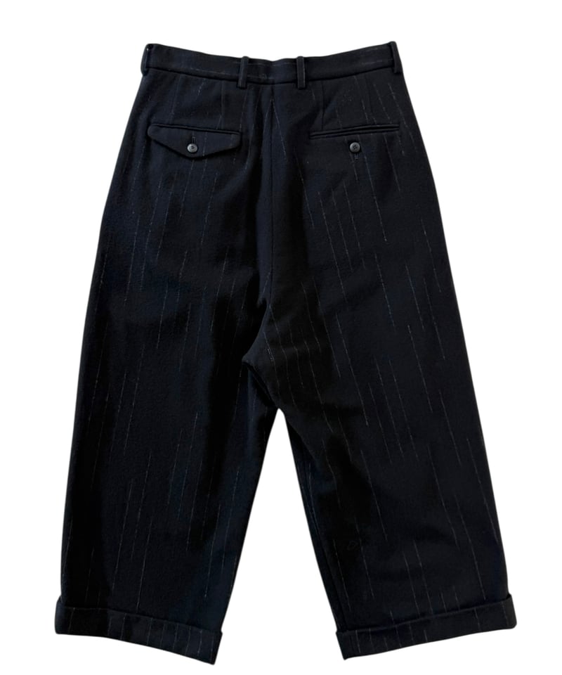 25AW】YOKO SAKAMOTO / DOUBLE PLEATED CROPPED TR