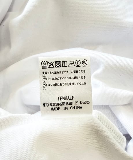 【26SS】 TENHALF / PAINTS T-SHIRT -WHITE-