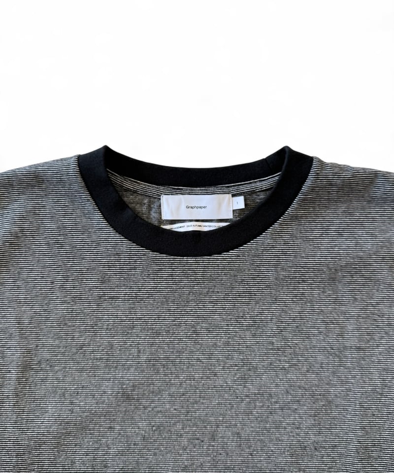 Graphpaper / Gradient Border L/S Tee -BLACK- |