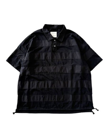 【26SS/残り1点】 TENHALF / RUGGER T-SHIRT -BLACK-